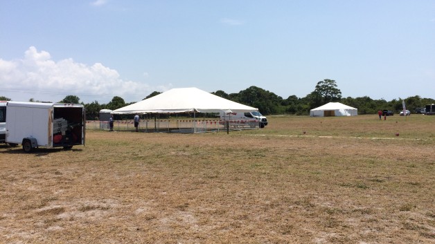tents installed
