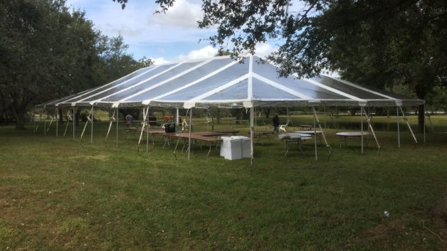 clear top party tent