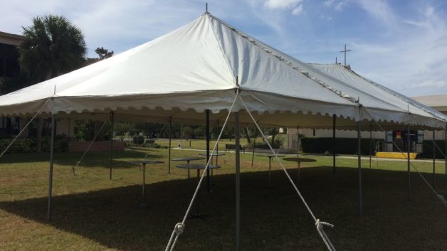 church fund raiser tent