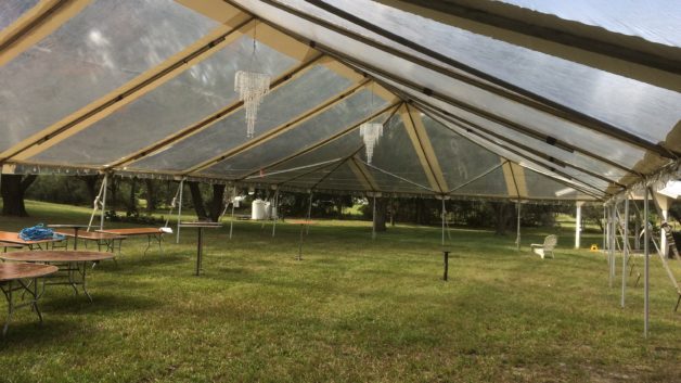 clear top frame tent